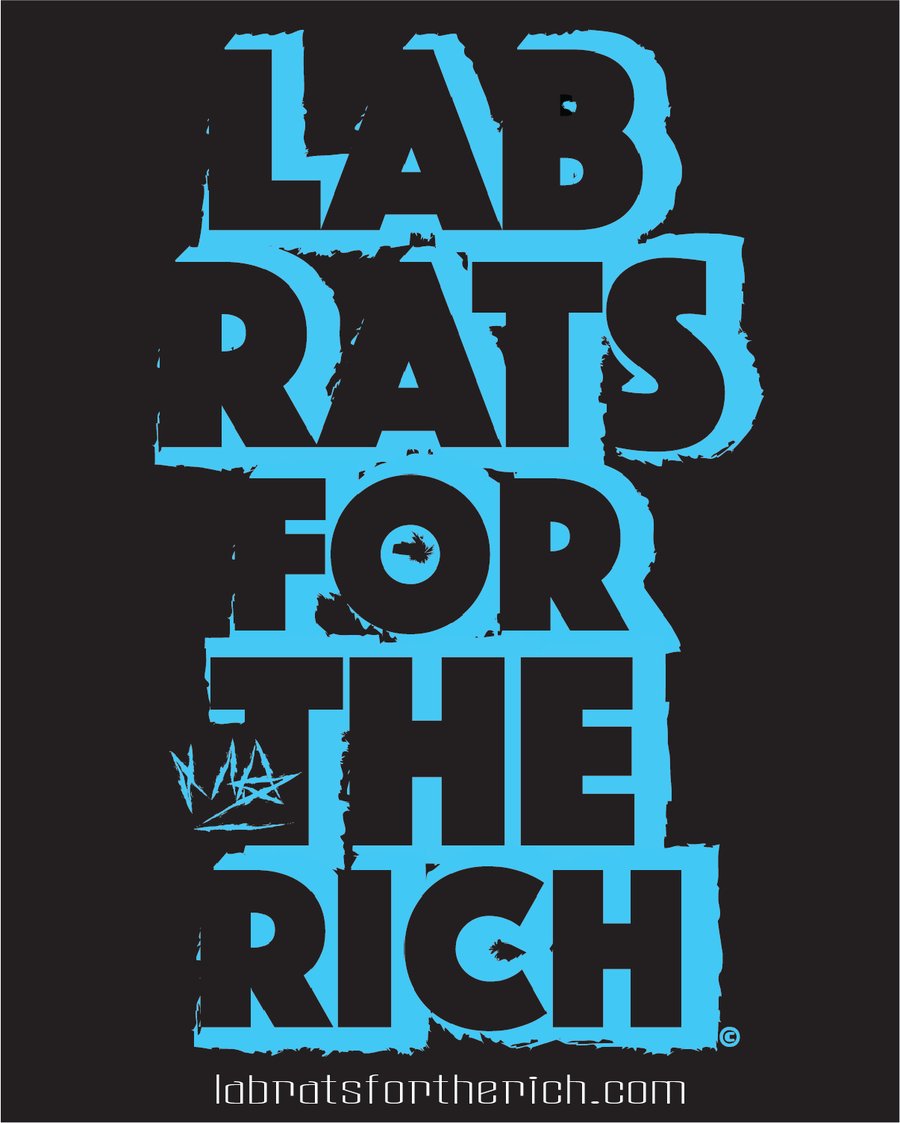 Image of LAB-RATS FOR THE RICH sticker