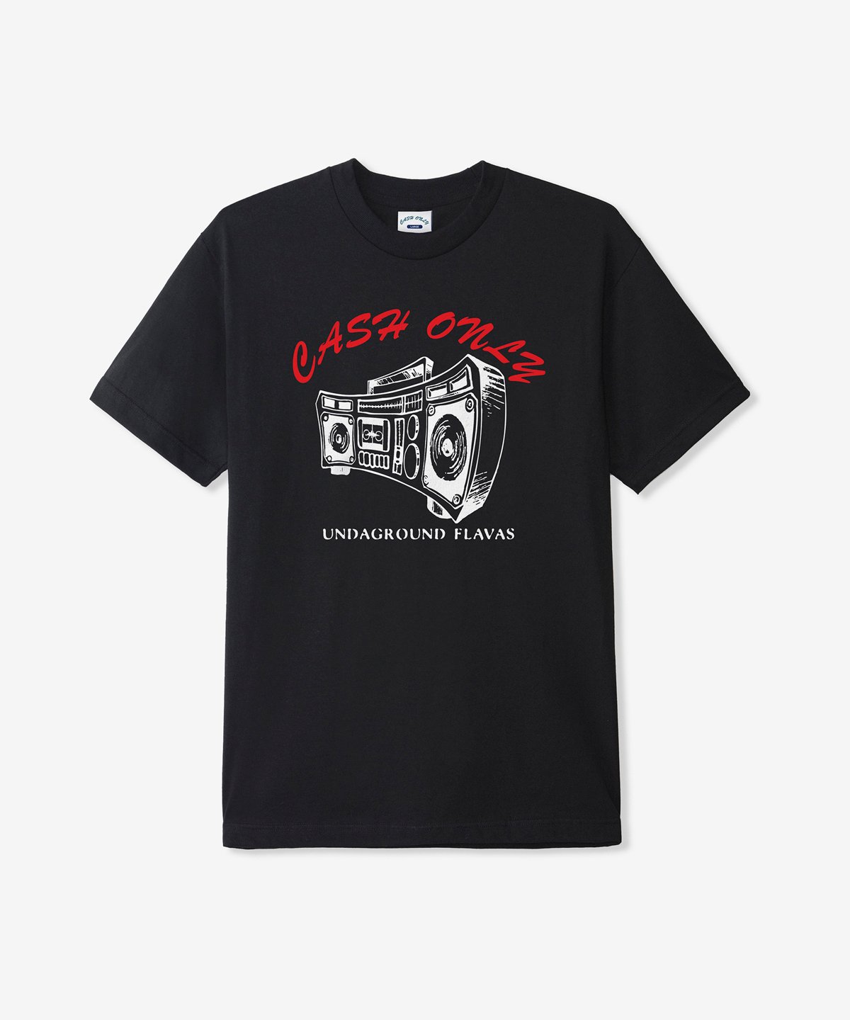 Image of CASH ONLY_BOOMBOX TEE :::BLACK:::