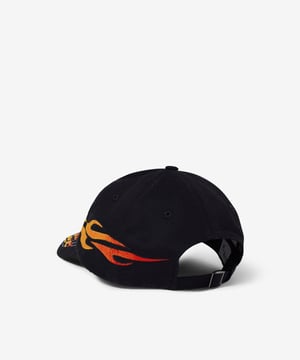 Image of CASH ONLY_RACING FLAME CAP :::BLACK:::