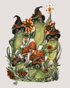 The Frog Coven 8 X 10 Giclee Print