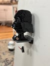 Lego Helmet and (optional) mini fig wall mount 