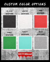 Image 4 of *CUSTOMIZE IT* - MOTOBLOOD SCRUB LOGO TEE WITH CUSTOM BACK PRINT - Adult Tee