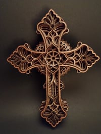 Image 1 of Multi-layered Wood Cross - style SA17