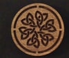 Celtic Flower Wood Coaster - set of 4