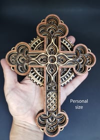 Image 2 of Multi-layered Wood Cross - style SB3