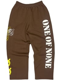 Image 1 of SWEATPANTS V2 (M) - BROWN/WHITE/YELLOW