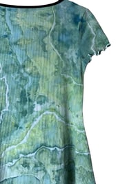 Image 7 of M 90's Babydoll Mini Dress in Verdant Geode Ice Dye