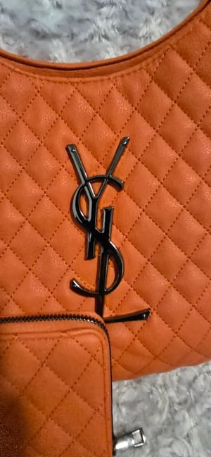 Image of Large orange You So Lit Tote n wallet