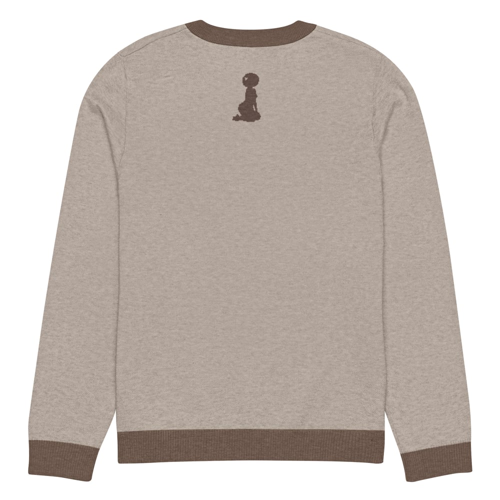 Image of Knitted crew neck Game Day sweater