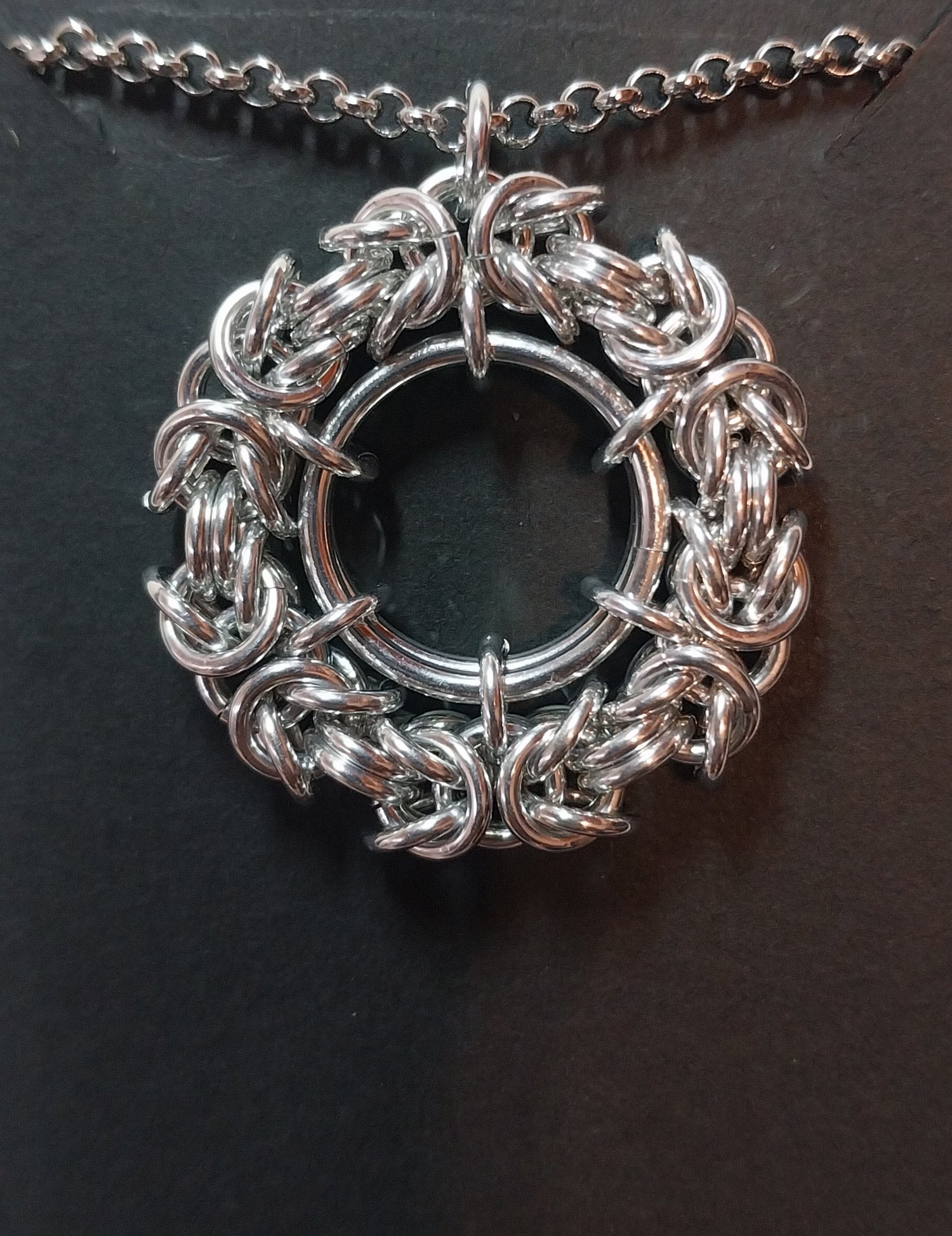 Eternal Byzantine Chainmaille Pendant 1