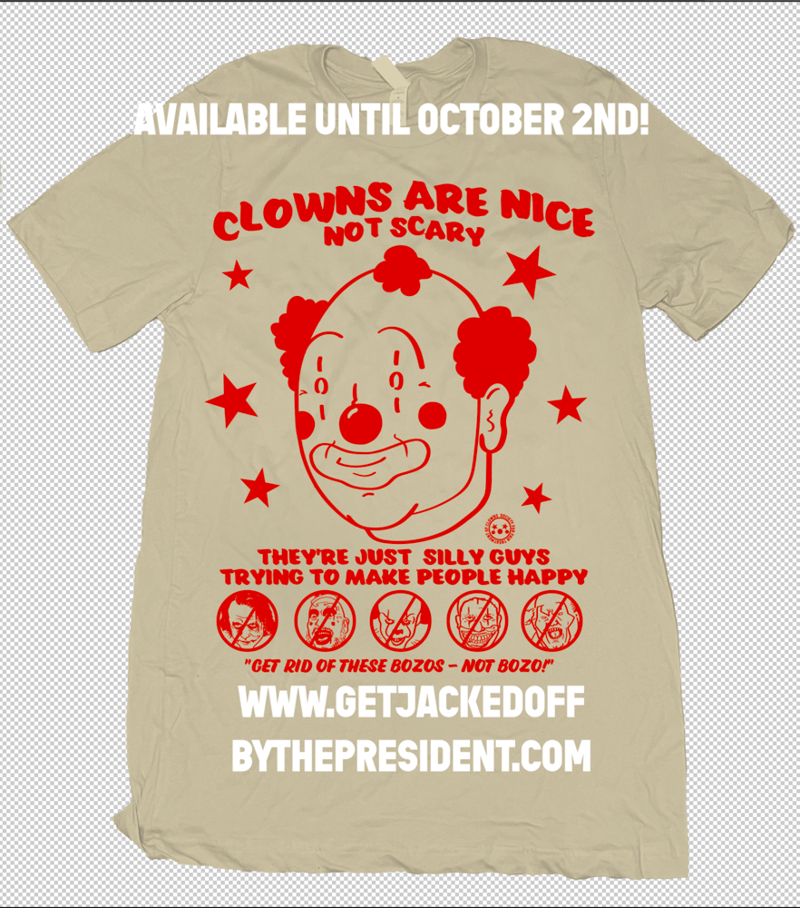 Image of Clowns are nice ( available until October 2nd) - tan