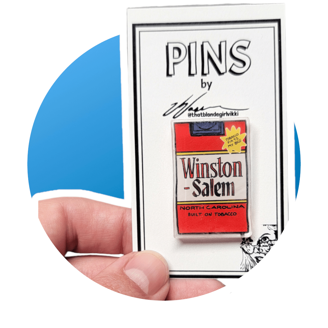 WS Cigarette Pack Pin