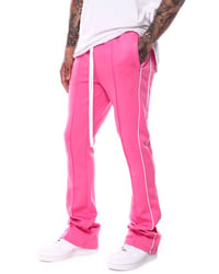 Image 3 of Stacked Track Pants Pink