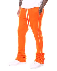 Image 4 of Stacked Track Pants Orange