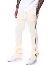 Image 2 of Stacked Track Pants Cream 