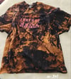 Destroy White Supremacy reverse dyed black shirts