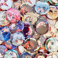 Image 2 of Genshin Impact | Chibi | Buttons 