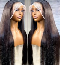 Image 1 of 34"-40 Inches Brazilian Straight Lace Frontal Wig 