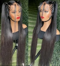 Image 4 of 34"-40 Inches Brazilian Straight Lace Frontal Wig 