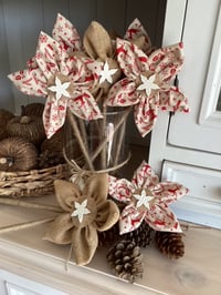 Image 1 of Christmas Handmade Forever Flowers - Reindeer Natural and Red  