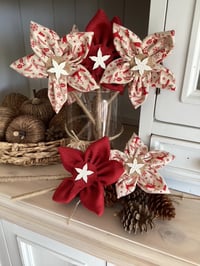 Image 2 of Christmas Handmade Forever Flowers - Reindeer Natural and Red  