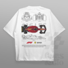 Cars and Clo - Regular Fit White - F1 2023 Blueprint T-Shirt