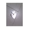 INOX viseči uhani SRCE // INOX HEART drop earrings