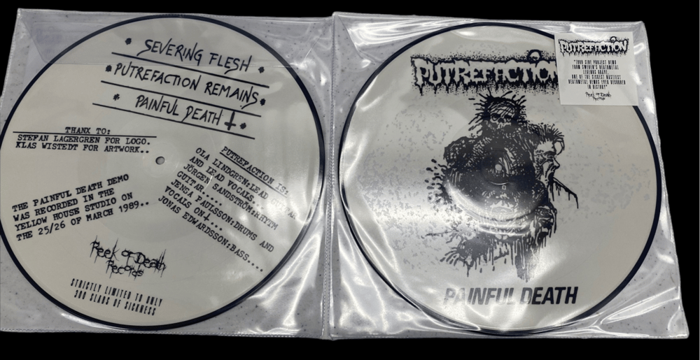 PUTREFACTION - PAINFUL DEATH DEMO 89 PIC LP