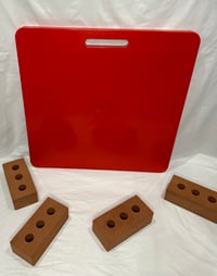 Image 1 of TradeBoardZ Mortar Board Pack of 10 Red OR Blue