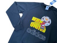 Image of adidas Orignals Manchester United Sweatshirt Black Size Medium 