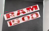 Image 1 of 2013-2018 RAM 1500 Solid/Camo Color Door Vinyl Overlays 