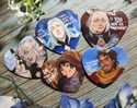 Fourteen Fantasy Heart Buttons!