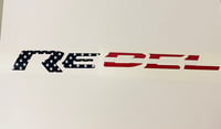Image 4 of 2013-2018 RAM REBEL Vinyl Badge Inlay Stars & Stripes Edition