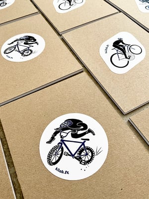 "2 weels" post cards zine