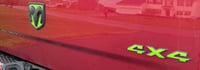 Image 2 of 2009-2018 RAM 1500 4x4 Vinyl Overlays SOLID/ Camouflage