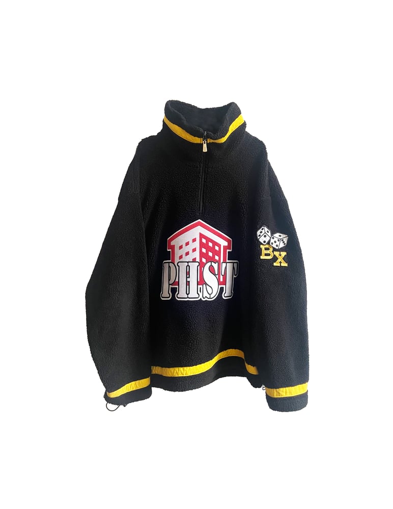 Image of PHST BRONX DICE QUARTER ZIP THERMAL FLEECE SWEATER