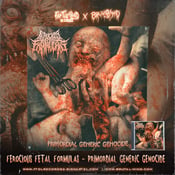 Image of Official Ferocious Fetal Formulas "Primordial Generic Genocide" Debut Album CD/Wall Flag