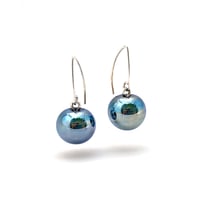 Delicious Berry: Art Glass Earrings. Ready to Ship.