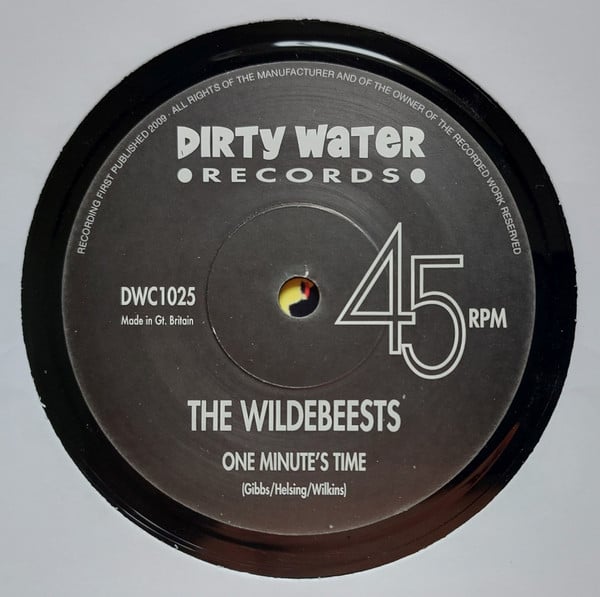 The Wildebeests – One Minute's Time / Lucinda, 7" VINYL, NEW