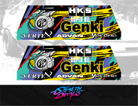 Image 1 of Playseat Evolution/ Revolution Side Panel Livery Stickers Sim Drift HKS GENKI Altezza