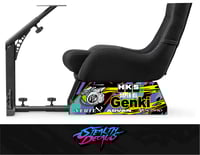 Image 2 of Playseat Evolution/ Revolution Side Panel Livery Stickers Sim Drift HKS GENKI Altezza