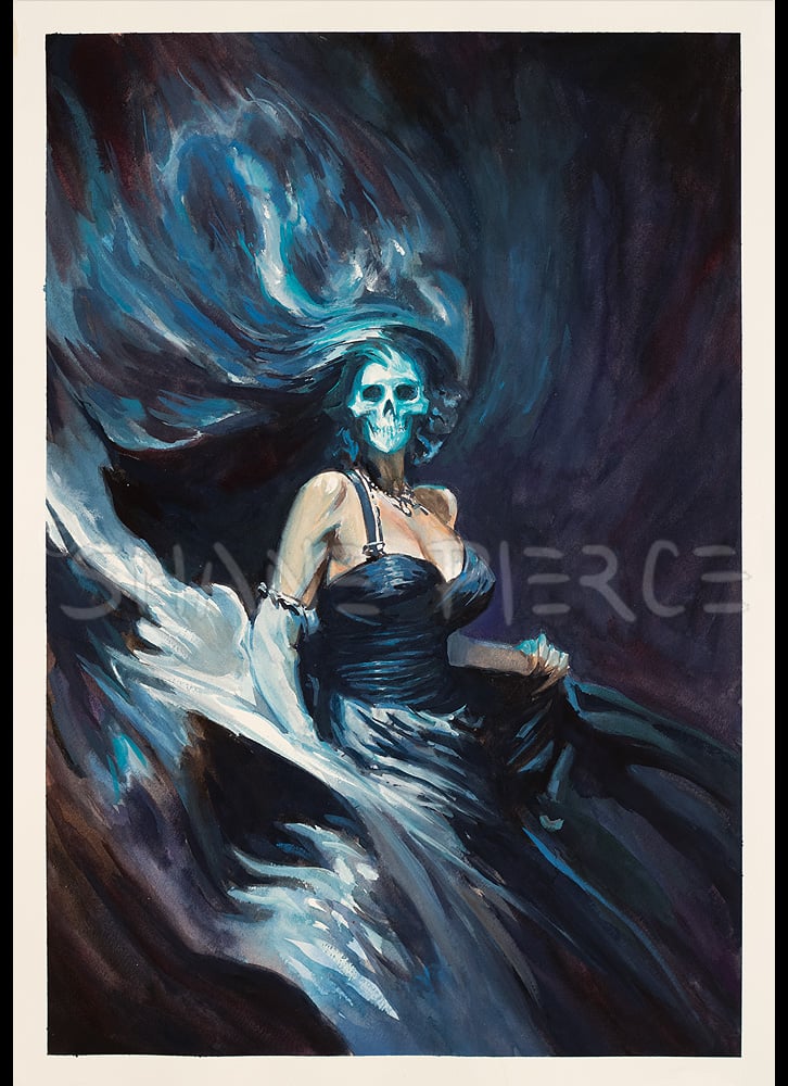 Image of Skeletia Movement II watercolor