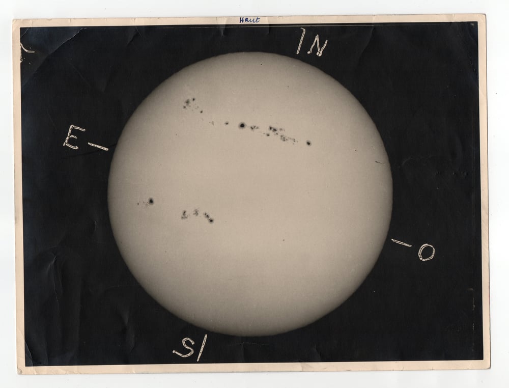 Image of R. Porret: image of the sun, Créteil (Seine) France, ca. 1956