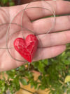 Wood heart necklace