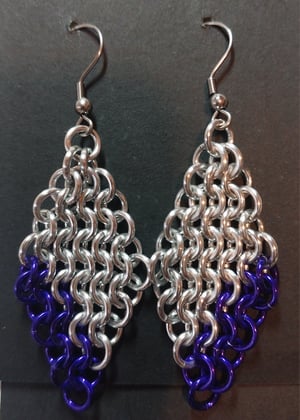 European 4 in 1 Anodized Aluminum Chainmaille Earrings