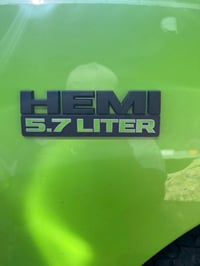 Image 1 of 2013-2018 HEMI 5.7 Vinyl Badge Overlays Solid /Camouflage Colors