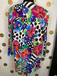 Image 4 of Britany Blu Colorful Mixed  Print Top - Size: S