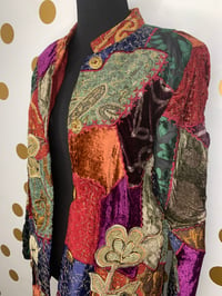 Image 1 of Indigo Moon Patchwork Jacket - Size: S