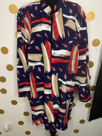 Image 2 of Maggie Barnes Abstract Blazer Top - Size: 2X