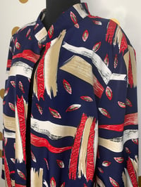 Image 3 of Maggie Barnes Abstract Blazer Top - Size: 2X